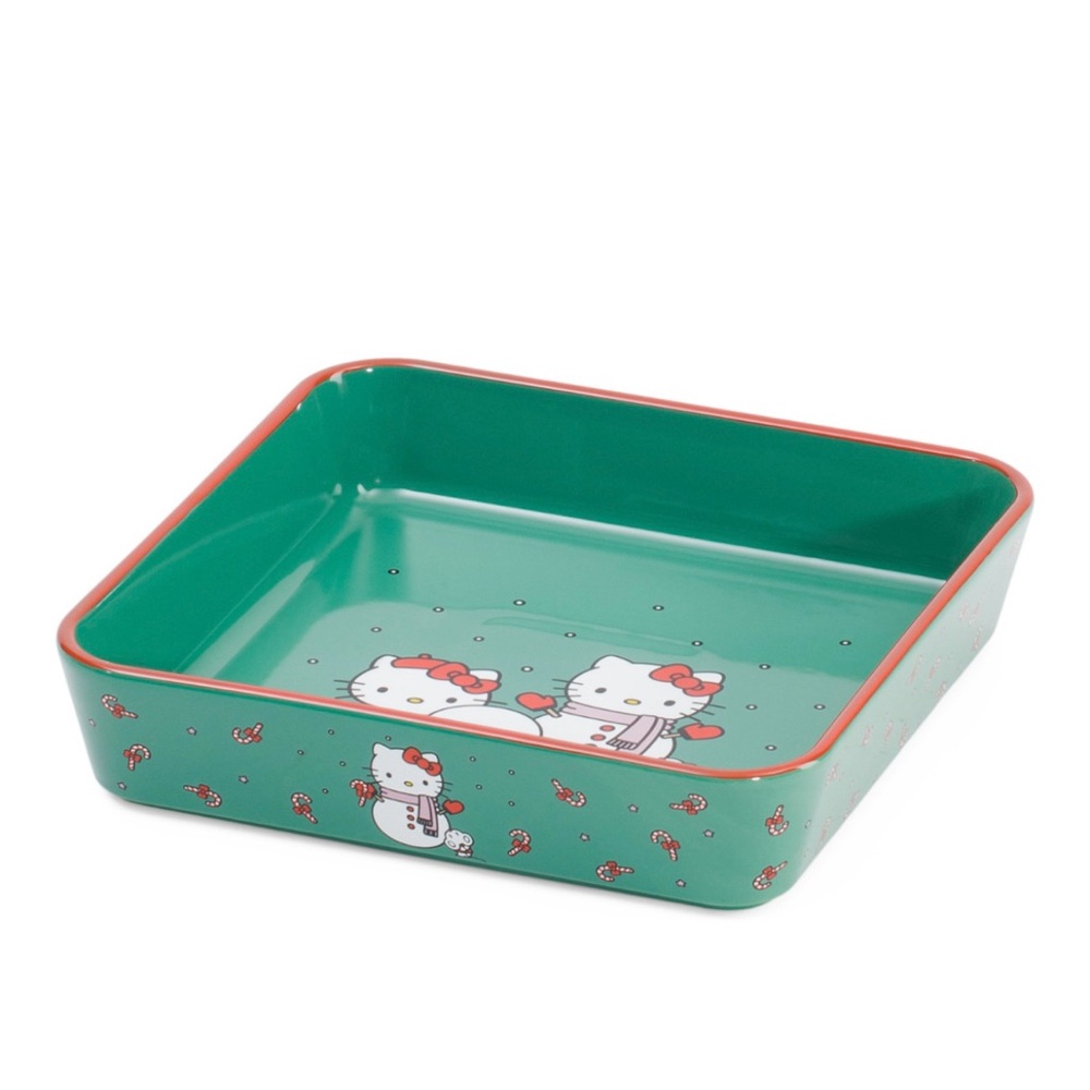Hello Kitty Green and Red Holiday Dish